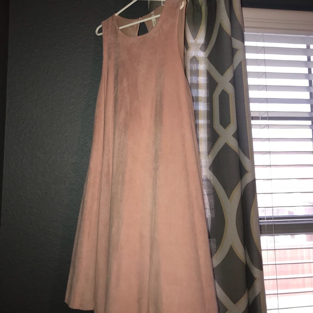 Suede Pink Dress